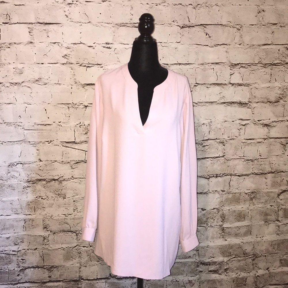 Anne Klein blush pink blouse